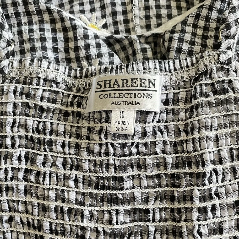 Shareen Floral Checkered Romper - Picture 7 of 7